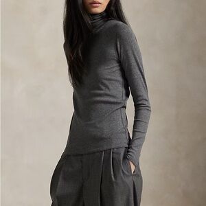 🦡 {FINAL SALE} Vtg. Ralph Lauren Sport Pima Cotton Turtleneck Top